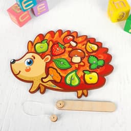 Магнитная рыбалка для детей WoodLand Toys «Ёжик»