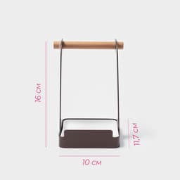 Подставка под ложку Доляна «Лофт», коричневая