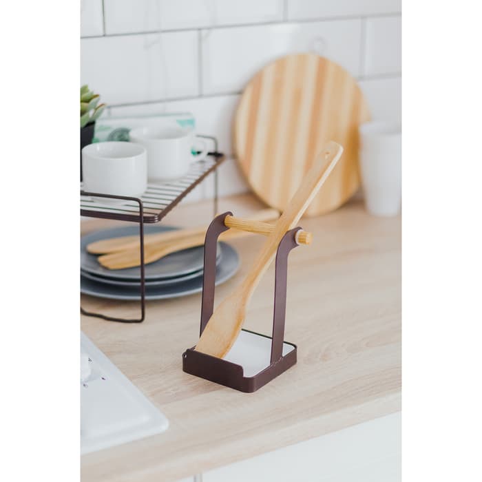 Подставка под ложку Доляна «Лофт», коричневая