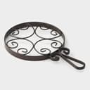 Подставка под горячее на ножках с ручкой Доляна «Сердца», 25.5×16.3 см, коричневая