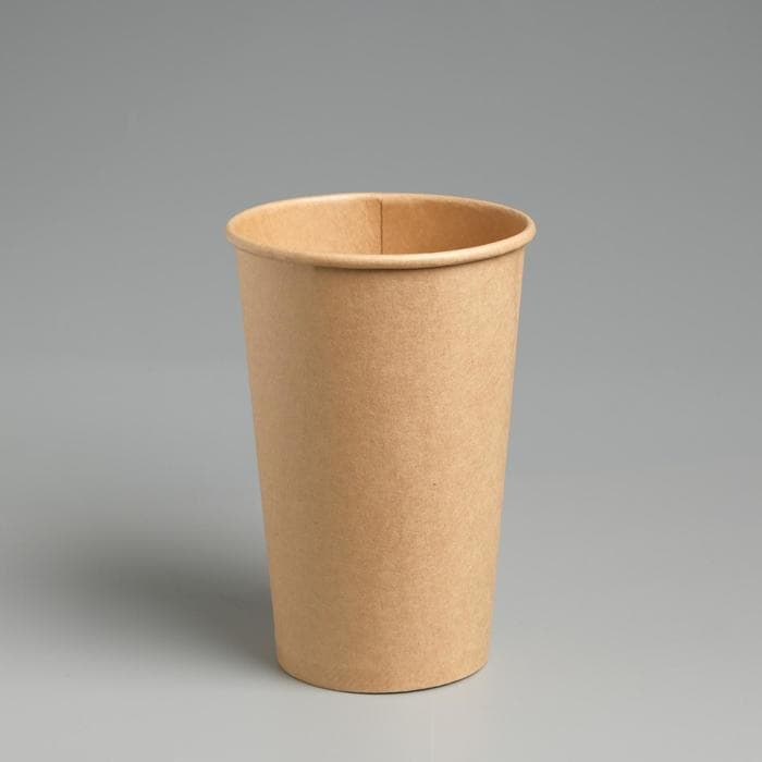 Стакан одноразовый бумажный «Крафт» универсальный, 400 мл, диаметр 90 мм, МИКС