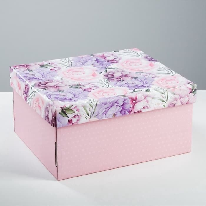 Коробка подарочная складная, упаковка, «Цветочная сказка», 31×25.5×16 см