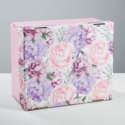 Коробка подарочная складная, упаковка, «Цветочная сказка», 31×25.5×16 см