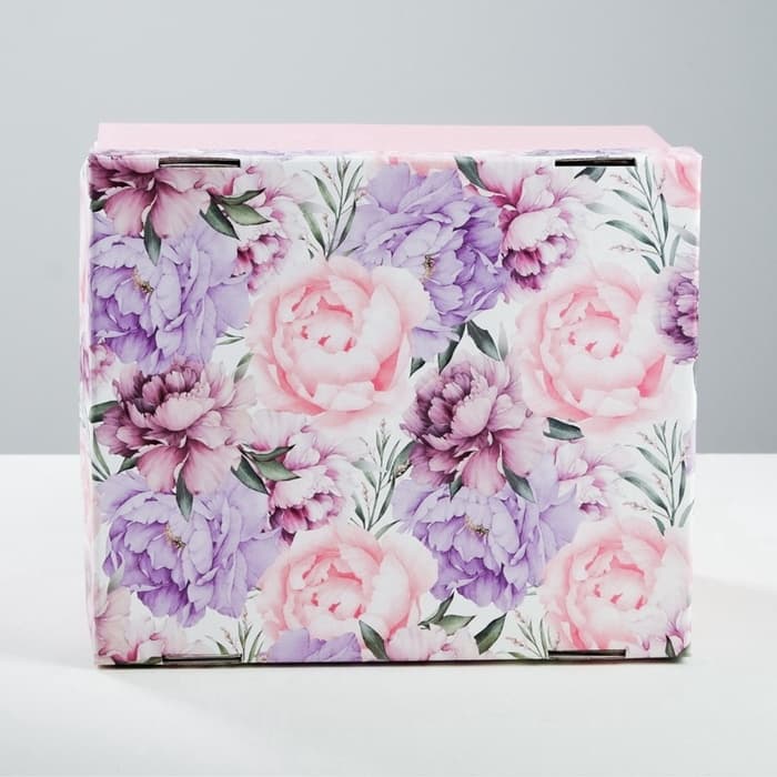 Коробка подарочная складная, упаковка, «Цветочная сказка», 31×25.5×16 см