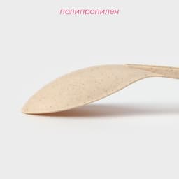 Ложка гарнирная Доляна «Беж», 28.5 см, пластик, бежевая