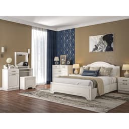 Столик туалетный «Ливерпуль 12.46», 1198×413×823 мм, цвет белый, ясень ваниль