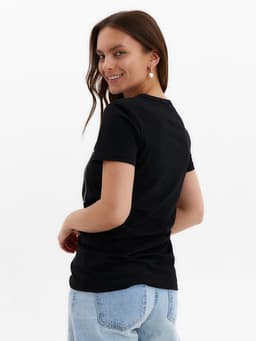 Футболка женская KAFTAN Sport Family, чёрная, размер 46