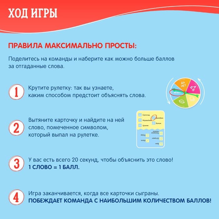 Настольная игра «Мастер объяснений», 56 карточек, 4 загубника, 7+