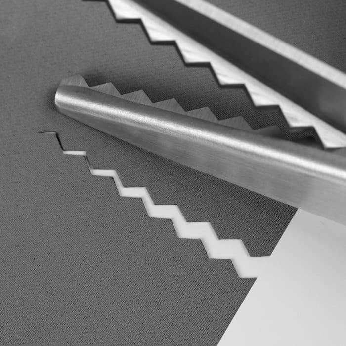 Ножницы «Зигзаг», 9", 23 см, шаг - 7 мм, чёрные