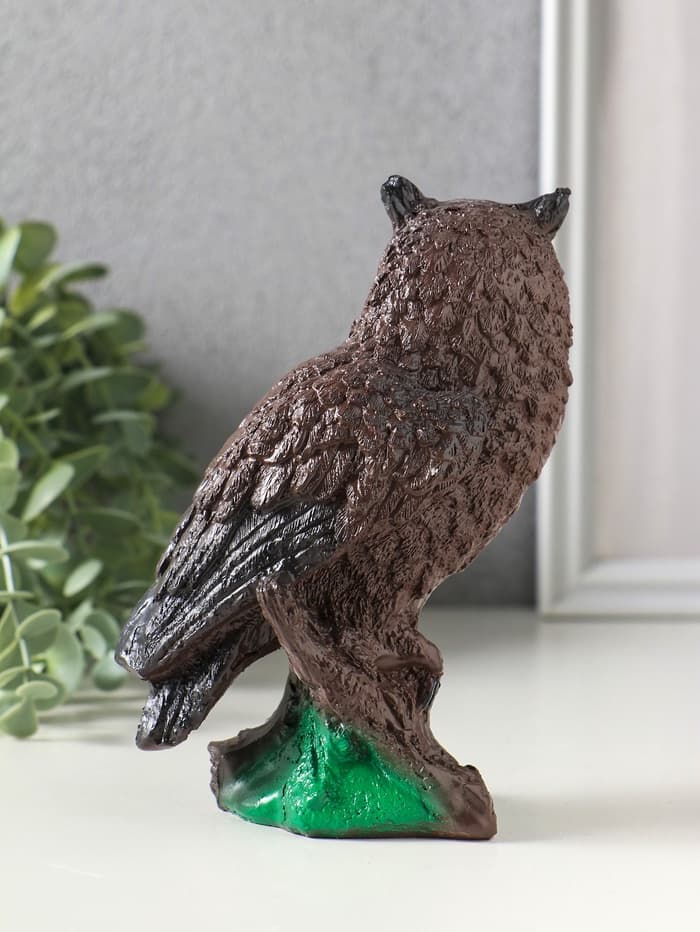 Копилка для денег «Сова натуральная», гипс, 16.5×9×12 см