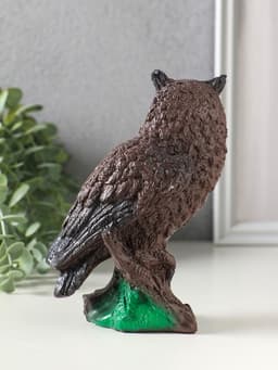 Копилка для денег «Сова натуральная», гипс, 16.5×9×12 см