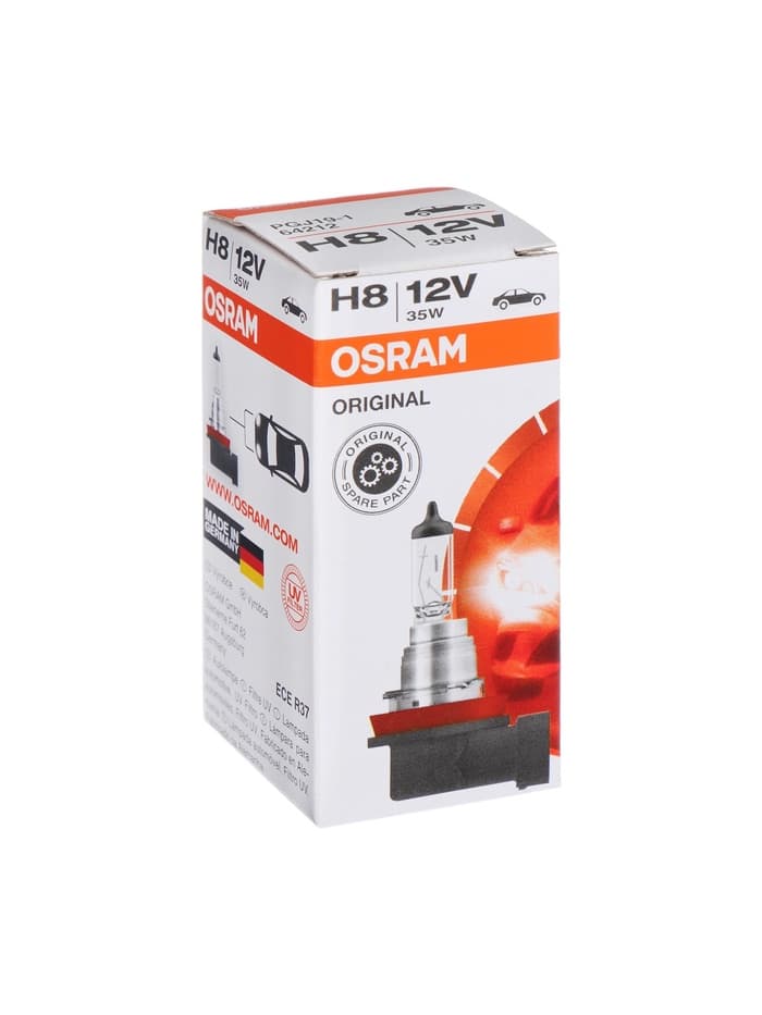 Лампа автомобильная Osram, H8, 12 В, 35 Вт, 64212