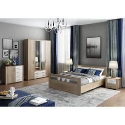 Шкаф угловой «Клик Мебель. Сопрано», 751×472×2176 мм, цвет дуб сонома