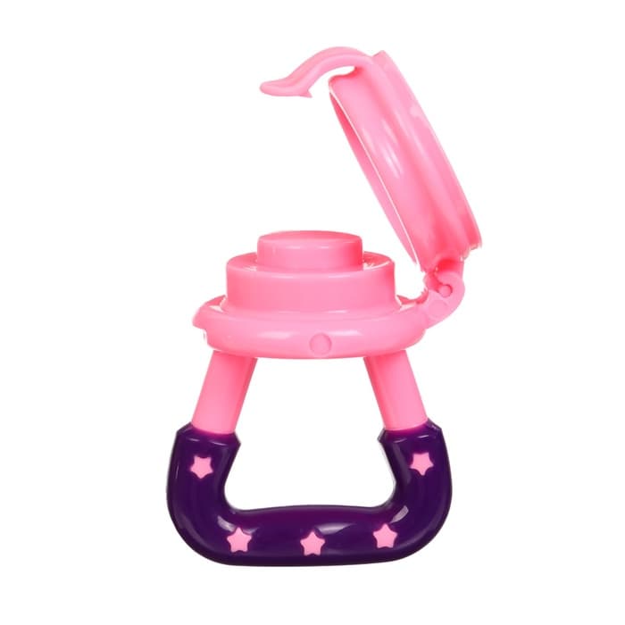 Ниблер для прикорма, от 5 мес., с силиконовой сеточкой, размер S, M, L, розовый