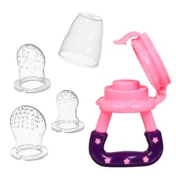 Ниблер для прикорма, от 5 мес., с силиконовой сеточкой, размер S, M, L, розовый
