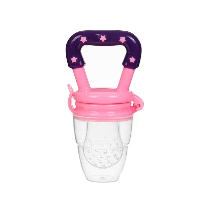 Ниблер для прикорма, от 5 мес., с силиконовой сеточкой, размер S, M, L, розовый