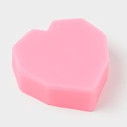 Молд для заливки Доляна «Сердце», силикон, 7.5×7.5×2.5 см, розовый