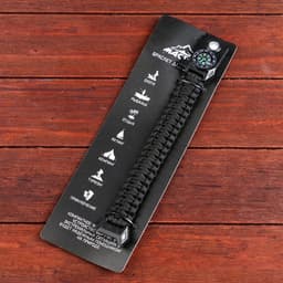 Браслет для выживания «Мастер К.», с компасом и фонариком, паракорд 3 м, 24×2 см