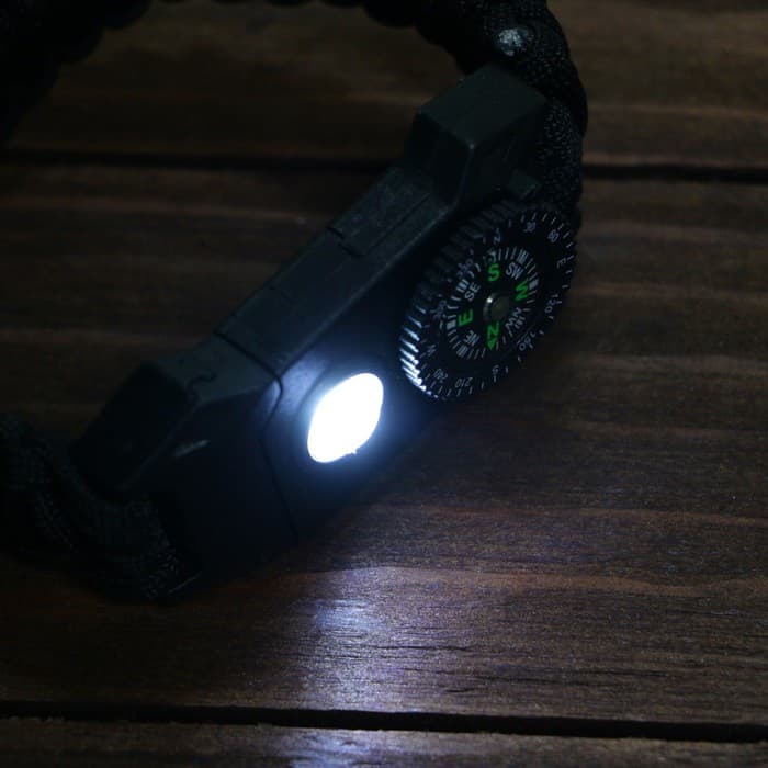 Браслет для выживания «Мастер К.», с компасом и фонариком, паракорд 3 м, 24×2 см