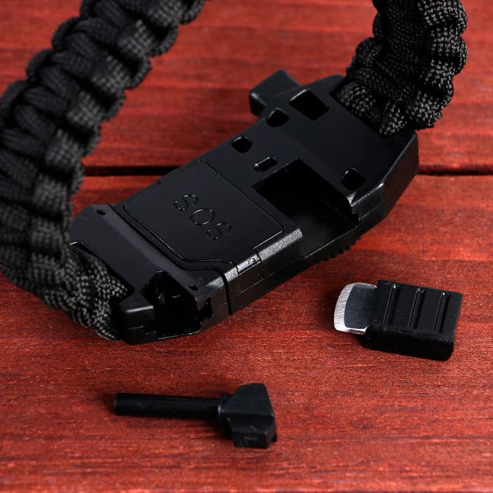 Браслет для выживания «Мастер К.», с компасом и фонариком, паракорд 3 м, 24×2 см