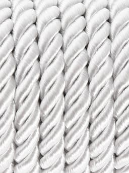 Шнур витой, d=5 мм, 10±1 м, цвет серебряный