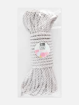 Шнур витой, d=5 мм, 10±1 м, цвет серебряный