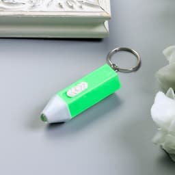 Фонарик брелок для ключей на кольце «Карандаш», мигает, 5×1.7×1.7 см, МИКС