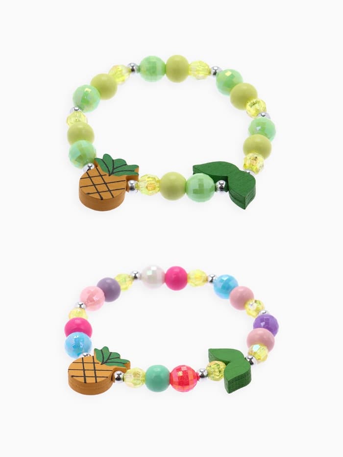 Браслет детский «Выбражулька. Ананас с листочками», d=5 см, МИКС