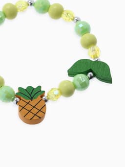Браслет детский «Выбражулька. Ананас с листочками», d=5 см, МИКС