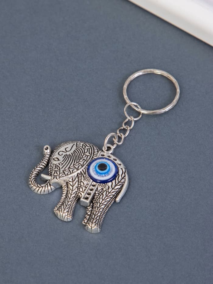 Брелок для ключей на кольце «Индийский слон от сглаза», металл, 4×4.5 см