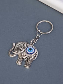 Брелок для ключей на кольце «Индийский слон от сглаза», металл, 4×4.5 см