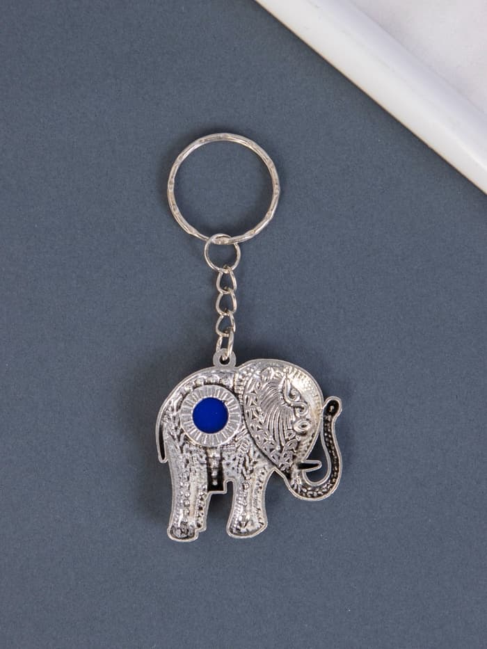 Брелок для ключей на кольце «Индийский слон от сглаза», металл, 4×4.5 см