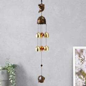 Музыка ветра «Карп», металл, 7 колокольчиков, 46 см, МИКС