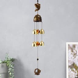 Музыка ветра «Карп», металл, 7 колокольчиков, 46 см, МИКС