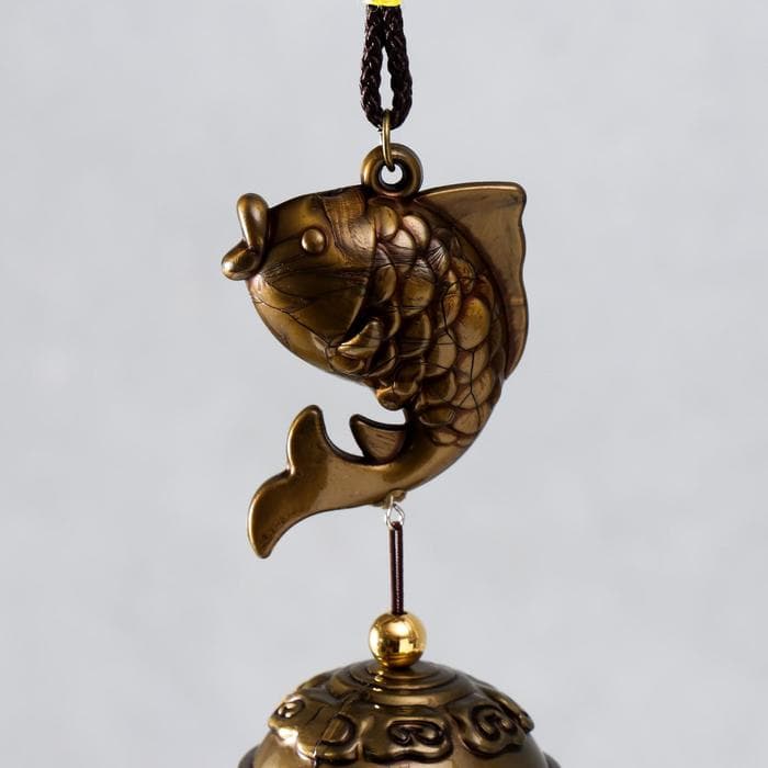 Музыка ветра «Карп», металл, 7 колокольчиков, 46 см, МИКС