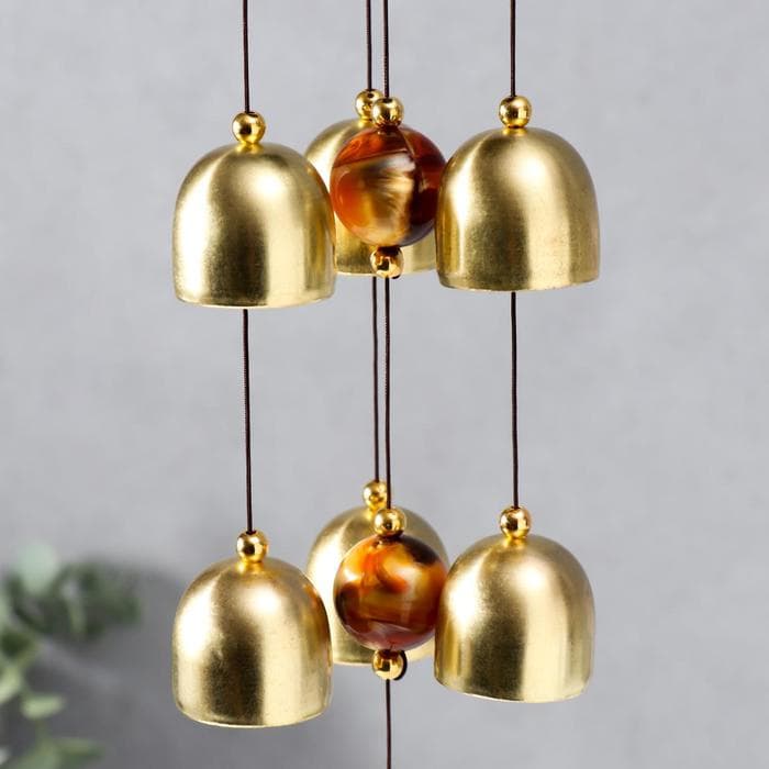 Музыка ветра «Карп», металл, 7 колокольчиков, 46 см, МИКС