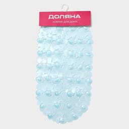 Коврик противоскользящий в ванну на присосках Доляна «Крупная галька», 35×65 см, цвет МИКС