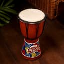 Сувенирный музыкальный инструмент «Барабан Джембе Узоры», 20×12×12 см, МИКС