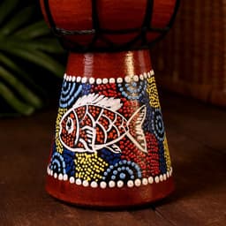 Сувенирный музыкальный инструмент «Барабан Джембе Узоры», 20×12×12 см, МИКС
