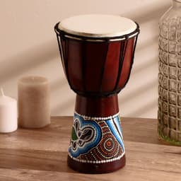 Сувенирный музыкальный инструмент «Барабан Джембе узорчатый», 30×16×16 см, МИКС