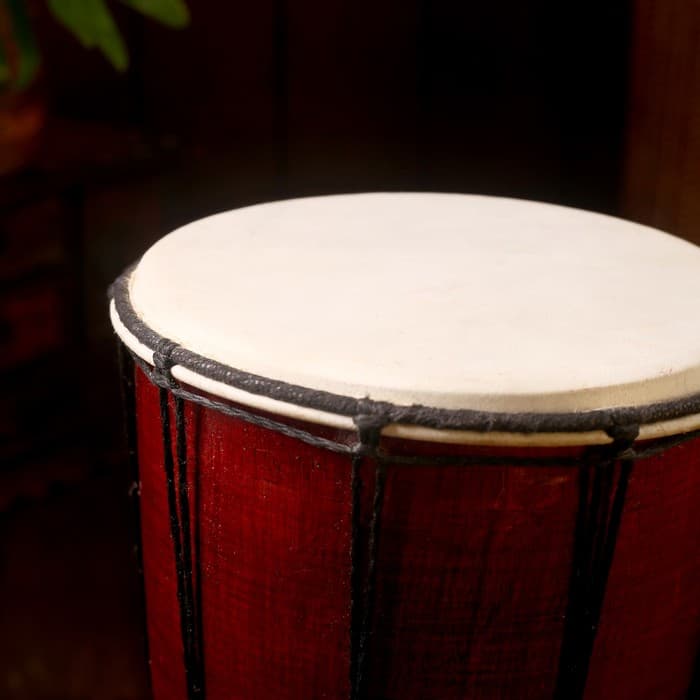 Сувенирный музыкальный инструмент «Барабан Джембе узорчатый», 30×16×16 см, МИКС