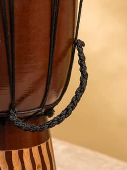 Сувенирный музыкальный инструмент «Барабан Джембе Узоры», 30×15×15 см, МИКС