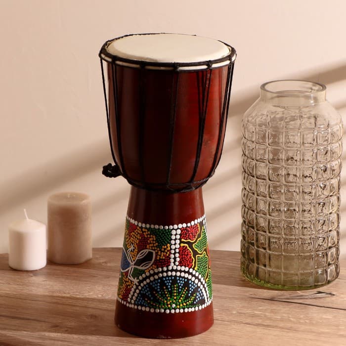 Сувенирный музыкальный инструмент «Барабан Джембе», 40×18×18 см