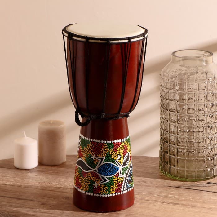 Сувенирный музыкальный инструмент «Барабан Джембе», 40×18×18 см