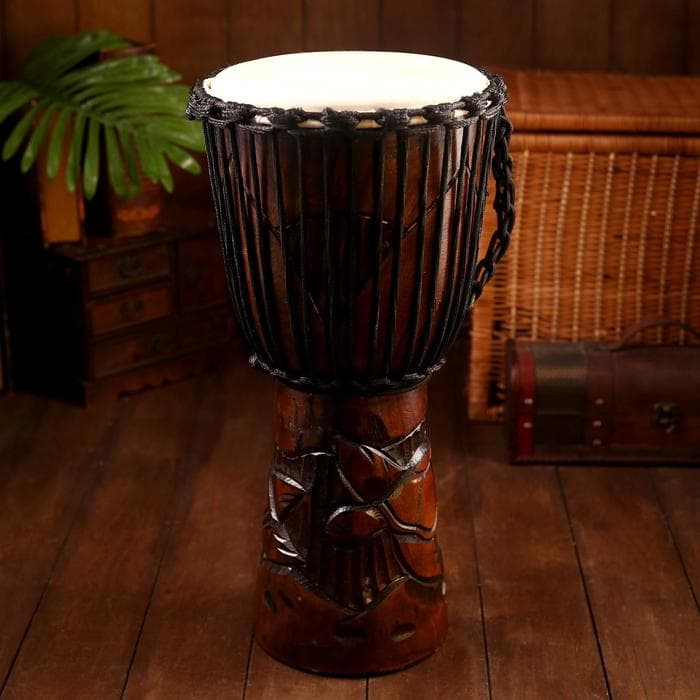 Сувенирный музыкальный инструмент «Барабан Джембе», 50×26×26 см