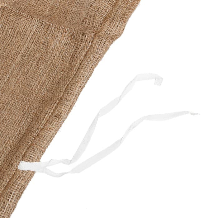 Мешок джутовый, 45×60 см, плотность 315 г/м², плетение 46×40 нитей, с завязками