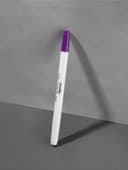 Маркер для ткани двусторонний, 16 см, самоисчезающий, удалитель чернил, фиолетовый, белый