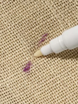 Маркер для ткани двусторонний, 16 см, самоисчезающий, удалитель чернил, фиолетовый, белый