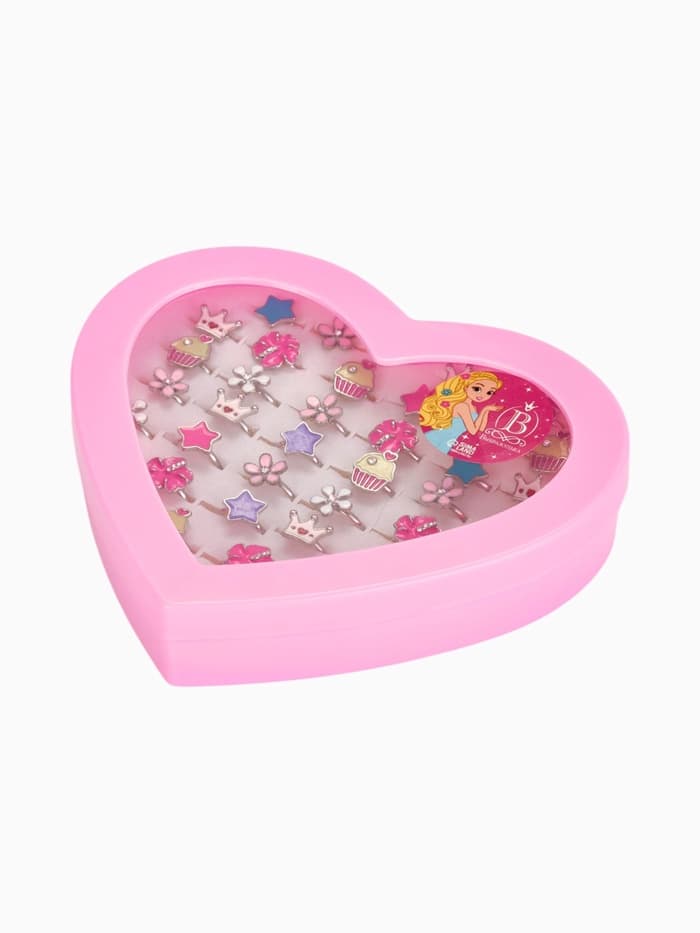 Кольцо «Выбражулька. Только для девочек», безразмерное, фасовка 36 шт. форма МИКС, цвет МИКС