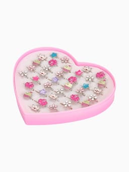 Кольцо «Выбражулька. Только для девочек», безразмерное, фасовка 36 шт. форма МИКС, цвет МИКС